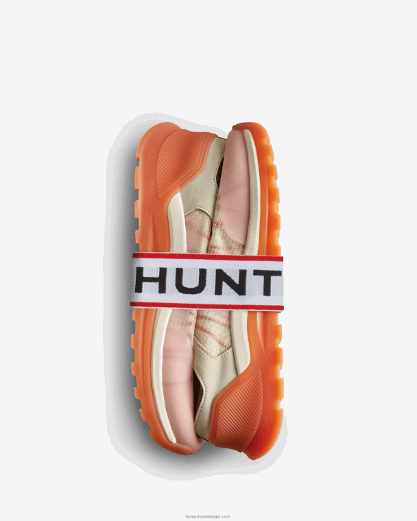 X226V114 reis sneaker vrouwen Hunter gearceerd wit/korstmos grn/skimming stone/koraal schaduw