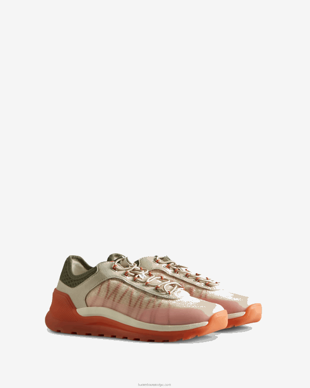 X226V114 reis sneaker vrouwen Hunter gearceerd wit/korstmos grn/skimming stone/koraal schaduw