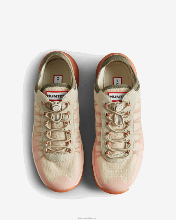 X226V114 reis sneaker vrouwen Hunter gearceerd wit/korstmos grn/skimming stone/koraal schaduw