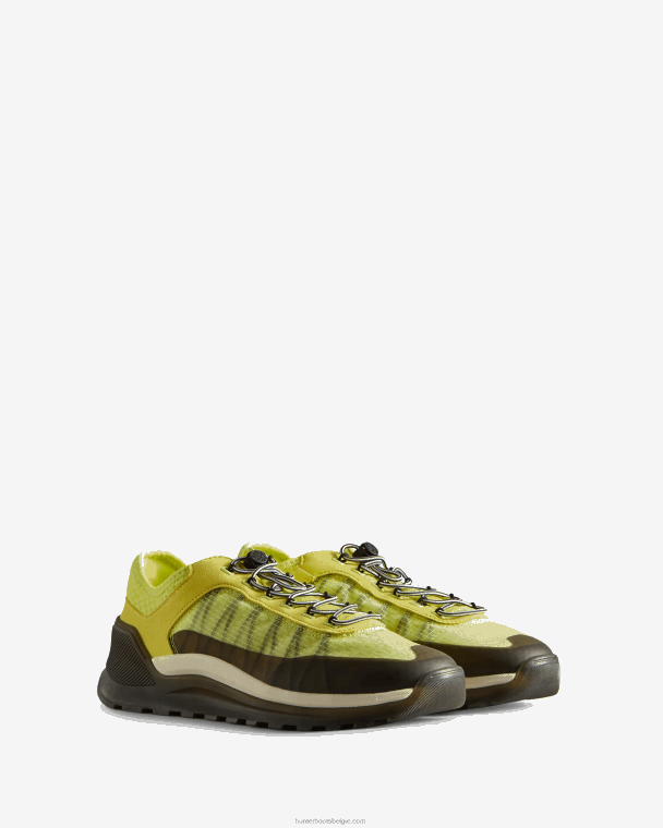 X226V115 reis sneaker vrouwen Hunter pittig geel/gearceerd wit/zwart