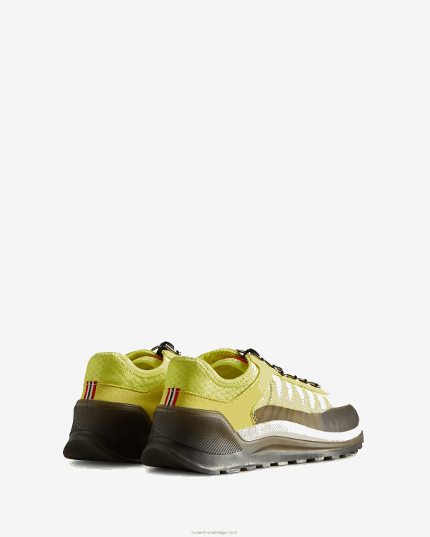 X226V115 reis sneaker vrouwen Hunter pittig geel/gearceerd wit/zwart