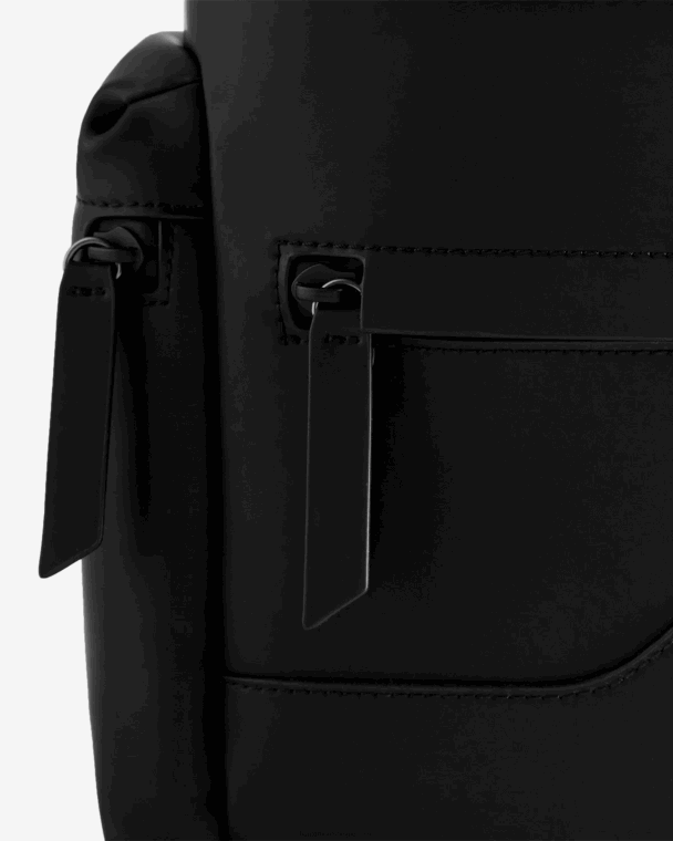 X226V429 mini top clip rugzak - met rubber bekleed leer vrouwen Hunter